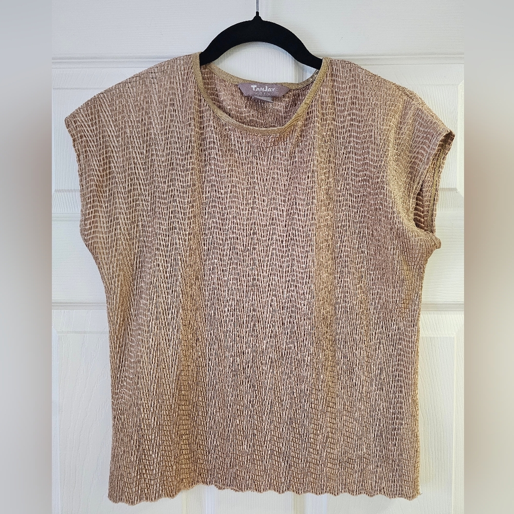 TanJay Women's Tan Textured Top